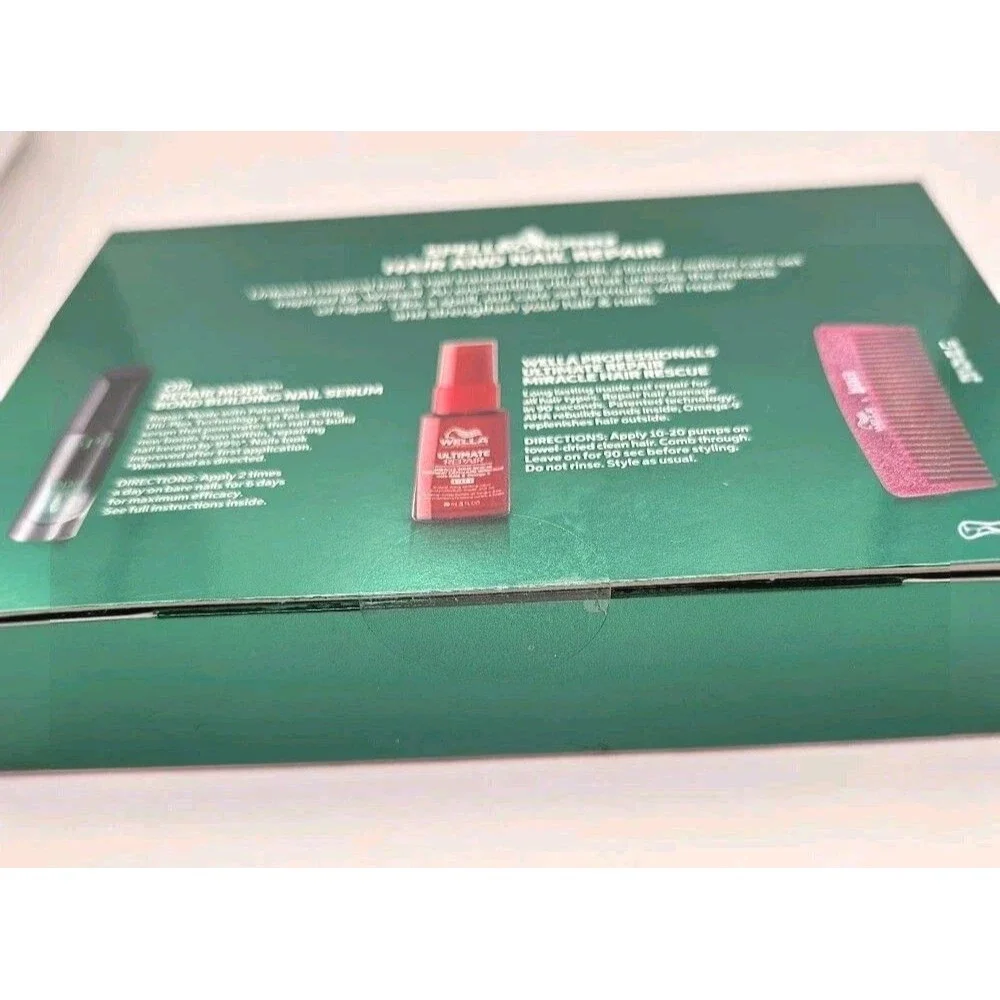 Wella OPI Wicked Spellbonding Hair Nail Repair Gift Set Serum Miracle Rescue New